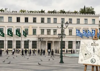 Παναγόπουλος Αλέξιος: Από τη Μέκκα στην πλατεία Κοτζιά – Τι σημαίνει η ανάρτηση πακιστανικών σημαιών στο Δημαρχείο Αθηνών την ώρα που υπογράφηκε το “Μουσουλμανικό ΝΑΤΟ” Σ. Αραβίας – Τουρκίας – Πακιστάν;