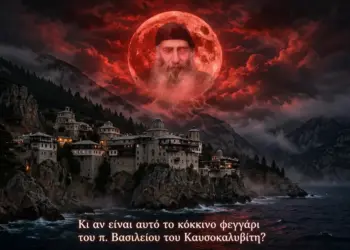 Κι αν είναι αυτό το κόκκινο φεγγάρι του π. Βασίλειου του Καυσοκαλυβίτη;