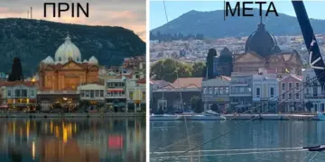 Οργή λαού στη Μυτιλήνη.. Μαύρισαν τον εμβληματικό ναό του Αγίου Θεράποντα!! Πιο dark δεν γίνεται!!!