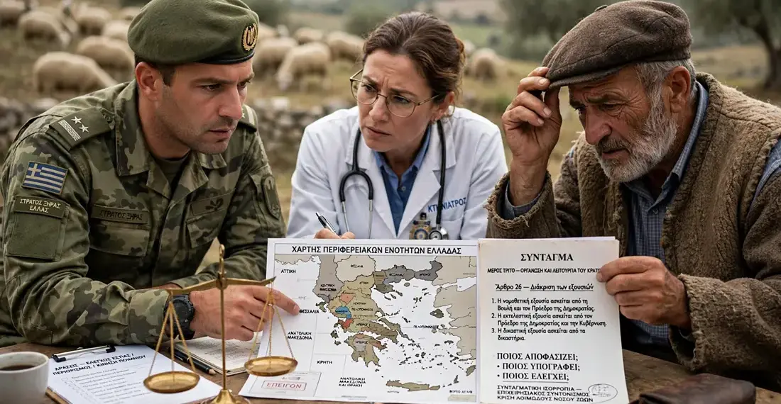 Παναγόπουλος Αλέξιος: Ο ΣΤΡΑΤΟΣ ΣΕ ΡΟΛΟ «ΧΑΣΑΠΗ»; Σήμερα τα ζώα, αύριο οι ίδιοι οι κτηνοτρόφοι; Το επικίνδυνο προηγούμενο και η αμυδρή σκιά Δημοκρατικής Χούντας