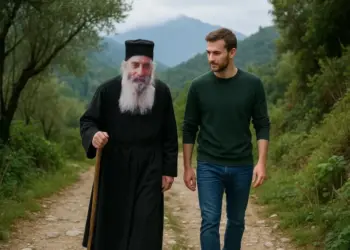 Ἡ ἐμφάνιση τῆς Παναγίας στὸν ὑποτακτικό του γ. Βασίλειου Καυσοκαλυβίτη